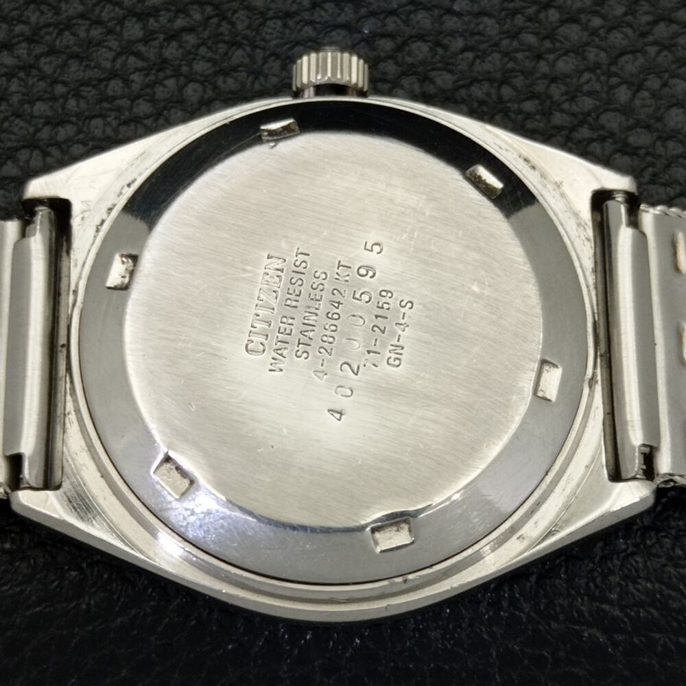 Vintage 1973 Citizen Automatic Mens Silver Watch W/daydate & Gold accents - Picture 8 of 9